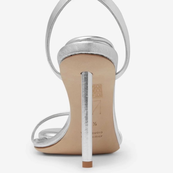 Tamara Mellon Solitude 65 Nappa Laminata in Silver
